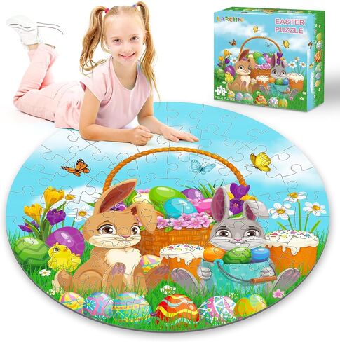 45 Pcs Nativity Floor Puzzles for Kids Age 6-8, Christian Gifts for Kids with Jumbo Floor Puzzles Educational Learning for Kid in Kuwait