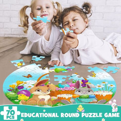 45 Pcs Nativity Floor Puzzles for Kids Age 6-8, Christian Gifts for Kids with Jumbo Floor Puzzles Educational Learning for Kid in Kuwait