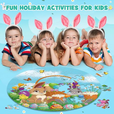 45 Pcs Nativity Floor Puzzles for Kids Age 6-8, Christian Gifts for Kids with Jumbo Floor Puzzles Educational Learning for Kid in Kuwait