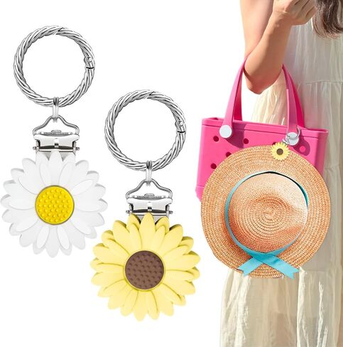 2Pcs Hat Clip for Travel on Bag, Hat Holder for Travel on Bag - Hands Free Hat Clip for Purse Luggage, Outdoor Travel Accessory, Keeps Hats from Falling in Saudi Arabia