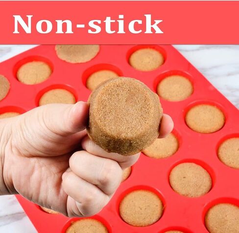 CAKETIME SILICONE MUFFIN PAN MINI 24 CUPS CUPCAKE PAN ، FOOD FOOD GRAGE SILICONE BAKIN in Kuwait