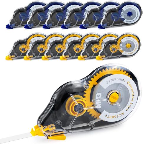 M&G 12 pack Correction Tape，19.7 feet correction tape, Easy to Use Applicator for Instant Corrections, Study Supplies and Office Products in Saudi Arabia