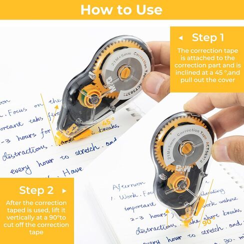 M&G 12 pack Correction Tape，19.7 feet correction tape, Easy to Use Applicator for Instant Corrections, Study Supplies and Office Products in Saudi Arabia