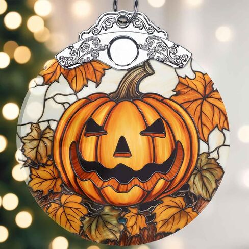 Black Cat Christmas Ornament - Crystal Glass Hanging Decoration, Suncatcher, Tree Ornament - Cat Gift Ideas in Saudi Arabia