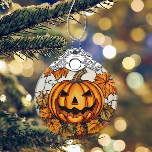 Black Cat Christmas Ornament - Crystal Glass Hanging Decoration, Suncatcher, Tree Ornament - Cat Gift Ideas in Saudi Arabia