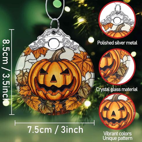 Black Cat Christmas Ornament - Crystal Glass Hanging Decoration, Suncatcher, Tree Ornament - Cat Gift Ideas in Saudi Arabia