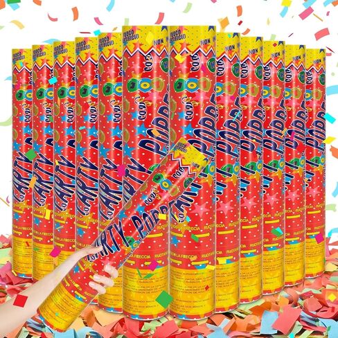 Money Confetti Cannon 12pack Confetti Poppers Biodegradable 100 دولار من الفاتورة Confetti 12inch Confetti Party Poppers للاحتفال بالاحتفال بالاحتفال بالأنشطة التخرج التخرج. in Kuwait