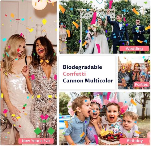 Money Confetti Cannon 12pack Confetti Poppers Biodegradable 100 دولار من الفاتورة Confetti 12inch Confetti Party Poppers للاحتفال بالاحتفال بالاحتفال بالأنشطة التخرج التخرج. in Kuwait