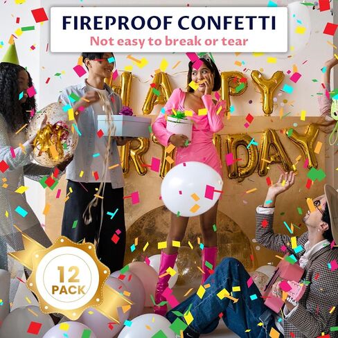 Money Confetti Cannon 12pack Confetti Poppers Biodegradable 100 دولار من الفاتورة Confetti 12inch Confetti Party Poppers للاحتفال بالاحتفال بالاحتفال بالأنشطة التخرج التخرج. in Kuwait