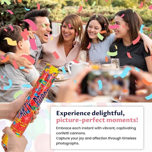 Money Confetti Cannon 12pack Confetti Poppers Biodegradable 100 دولار من الفاتورة Confetti 12inch Confetti Party Poppers للاحتفال بالاحتفال بالاحتفال بالأنشطة التخرج التخرج. in Kuwait