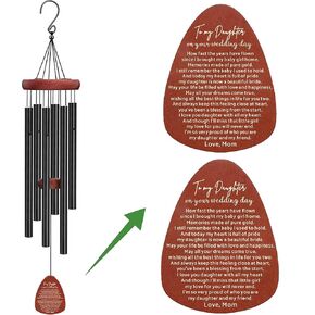 Daughter gift from mom on her Wedding Day/Daughter wedding Gift from Mother, Bride Gift from Mother Wedding Wind Chime