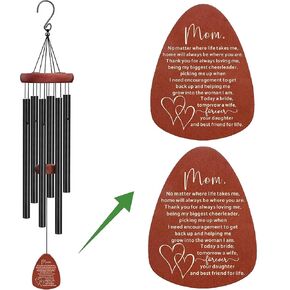 Mother of the Bride Wedding Wind Chime Gift-Wedding Gift from Bride, Thank You Wedding Gift for Mom from Daughter-Today A Bride,Tomorrow A Wife, Wedding Keepsake Gift for Bride's Mother On the Wedding