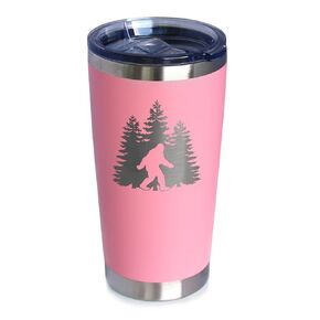 Bigfoot - Insulated Coffee Tumbler Cup with Sliding Lid - Stainless Steel Insulated Mug - Funny Bigfoot Gifts for Sasquatch Enthusiasts - Black