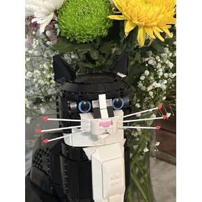 شعيرات Loki's For Lego® Ideas 21349 Tuxedo Cat-Snap-in Whisker Assace (6 حزم ، 3 مجموعات)-متوافقة مع مجموعة 21349-شعيرات فقط-القط غير مدرج