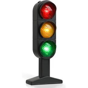 Gadpiparty Kidult Toys Traffic Light Signs Toy Traffic Light Lamp with Base Simulation Road Light Safety Traffic Lamp Crosswalk Signal Model Education Toy for Kids Pretend Play