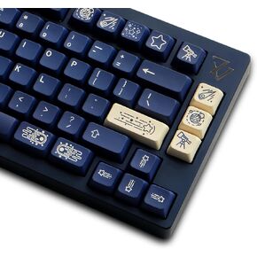 FKZ Stargazing Custom Keycaps,139 Keys XDA Profile Keycaps for Mechanical Keyboard,Dye Sublimation Keycaps,PBT Keycaps Set(Keycaps Only)