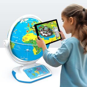 PlayShifu’s Latest Educational Globe for Ages 4+ - Orboot Earth Explorer | AR Interactive Globe Toy | 400+ Wonders | 1000+ Facts | Exciting Features | Constellation Mode | Magic Stylus | Zap-on Panels | 720° Rotation | Fun Games | Solve Mysteries | STEM T