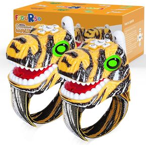 Dinosaur Walkie Talkies for Kids ، ألعاب الأطفال للفتيان الفتيات الذين تتراوح أعمارهم بين 3 و 8 سنوات من أجل المغامرة الخارجية ، والتخييم ، والهالوين ، وعيد الميلاد ، وهدايا أعياد الميلاد (الأزرق ، 3280 قدم نقاش ، 2 حزمة)
