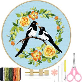 TINDTOP Embroidery Kit for Beginners Adult, Hummingbird Embroidery Kit in Kuwait