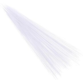 300PCS Simulated Animal Whiskers for Crafts, 3 Inches Craft Animal Whiskers Simulated Cat Whiskers Animal Needle Felting Whisker Plastic Whiskers Supplies for Stuffed Whiskers Muppet (White)