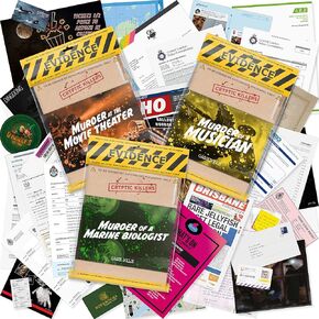 Cryptic Killers Bundle #1 - Unsolved Murder Mystery Game - Cold Case File Investigation - Detective Clues/Evidence - Solve The Crime - Individuals, Date Nights & Party Groups - 3 Pack