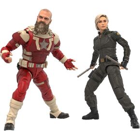Marvel Legends Series Yelena Belova and Red Guardian 2-Pack, Thunderbolts* Movie Collectible 6-Inch Action Figures