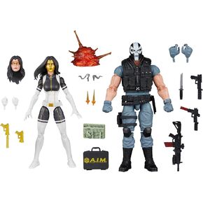 Marvel Legends Series Madame Masque & Crossbones, Marvel Super-Villains Comics Collectible 2-Pack, 6-Inch Action Figures (Amazon Exclusive)
