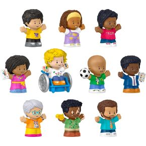 Fisher-Price Little People Toddler Toys Classroom Figures 10-Piece Set for Preschool Pretend Play for Kids Ages 1+ Years