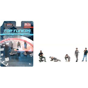 موالفات Diorama American Diorama - 6 قطع Diecast مجموعة Limited Edition لـ 1/64 النماذج AD -2412MJ
