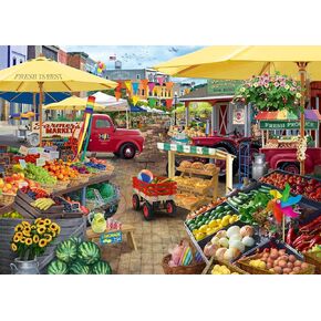 Wonder Forge Farmer's Market Day 1000 قطعة Jigsaw اللغز للبالغين | فريدة من نوعها ، وملفات مثالية | الممتعة ، صور نابضة بالحياة | أمازون الحصري