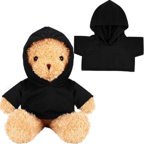 8-12 Inch Stuffed Animal Clothes Tshirt Sublimation Plush Bear Hoodie Perfect for DIY Your Personalization Stuffed Doll