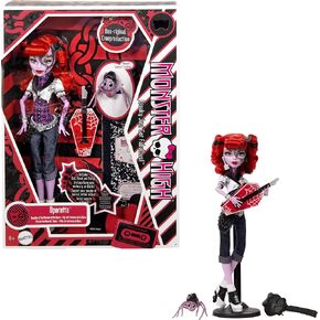 Monster High Boo-riginal Creeproduction Doll, Operetta Collectible Reproduction with Doll Stand, Diary, and Pet Spider Memphis “Daddy O" Longlegs