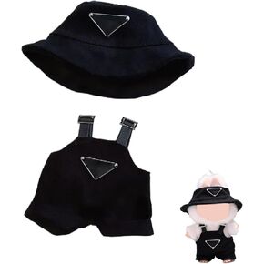 Clothes for Labubu(NO Doll) , Handcrafted Crochet 3-Piece Set for 17cm Doll, Premium Labubu Outfit with Accessories, Stylish Labubu Clothes for Doll(Knitted)