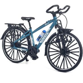 1:10 Scale Mini Touring Bicycle Toy Toy Cake Bike Cake Topper Topper سطح المكتب الحرف اليدوية لمحبي ركوب الدراجات المتسابقين للدراجات الرياضيين للأطفال والبنات (أحمر)