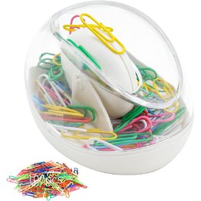 Paper Clip Holder for Desk with 100pcs Paper Clips, Magnetic Paper Clip Dispenser Stand. Non-slip Stability Design, Unique Magnetic Design for Neatness. Perfect Office Supplies Accessory