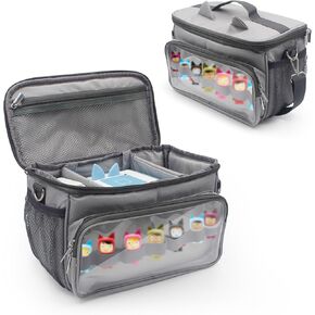 Sun3drucker Carning Bag لمجموعة Toniebox Starter - حالة حمل لـ Toniebox و Tonie Figures وسماعات الرأس ومحطة الشحن ، حقيبة تخزين محمولة مع حزام الكتف وبار مقبض (وردي)