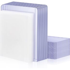 RJVW 200 CARD SLEEVES البلاستيك الصلب ، واقيات بطاقات البيسبول ، وأعلى اللوادر للبطاقات ، وأكمام بطاقة تداول قابلة للتحصيل 3 "× 4" لبطاقات لعبة كرة القدم للبيسبول (100 غلاف صلبة+100 غلاف ناعم)
