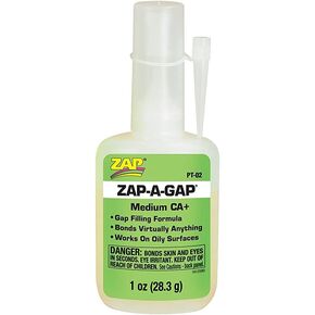 المواد اللاصقة لتكنولوجيا Pacer (ZAP) ZAP-A GAP ، 1 أوقية ، أبيض (PT-02)