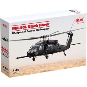 ICM 48360 - MH-60L Black Hawk, US Special Forces Helicopter - 100% New Molds - Plastic Military Model Kit - Scale 1:48