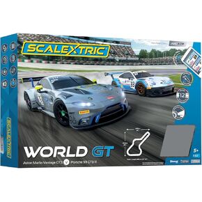 Scalextric C1434M ARC AIR - World GT - Mains Power Slot Car Race Track Sets, 1:32 Scale Set, Electric Racing Toys for Adults or Kids, Racetrack Games, Cars Gifts for Boys or Girls, Age 8+
