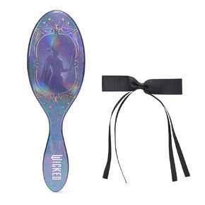 فرشاة الرطب الأصلية Detangler Hair Brush City Emerald City (Wicked) - شعيرات IntelliFlex الفائقة - تنزلق الفرشاة المتشابكة من خلال جميع أنواع الشعر (الرطب والجاف) - 1 فرشاة و 1 scrunchie