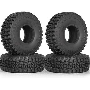 120mm 1.9" RC Crawler Tires 1/10 Fits most 1/10 RC Crawler cars such as SCX10 III TRX4 90046 R197 (Silicone Sponge pink)
