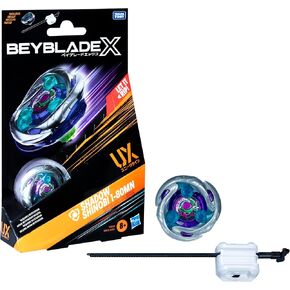 Beyblade X Shadow Shinobi 1-80MN UX Starter Pack Set with Defense Type Top and Launcher; Authentic Takara Tomy Battle Tops Games/Toys for Boys and Girls 8+