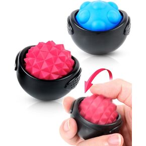 KLT Fidget Stress Spinner for Adults: Silicone Quiet Fidget Roller - Anxiety Toys for Autism Calming - Sensory Toys 2 Pack for ADHD Gift