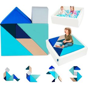أطفال يلعبون الأريكة ، أريكة ناغت أريكة Tangram Puzzles أثاث أريكة ، وأطفال Modular Play Play Furniture ، وأرائك الأطفال ، الحصن ، غرفة نوم ، الفتيات ، الفتيات ، الوهج ، التوهج