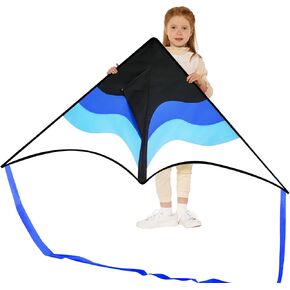 Syncfun كبير Delta Kite Lradient - من السهل الطيران للأطفال والبالغين ، طائرة ورقية على الشاطئ مع سلسلة 328 قدم للألعاب والأنشطة في الهواء الطلق in Kuwait
