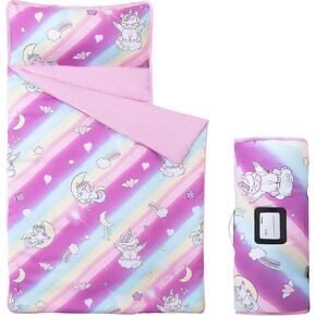 Morais Toddler NAP SAT مع وسادة قابلة للإزالة وبطانية ، 52 "× 20" سجادة خفيفة الوزن وناعمة لوقت مرحلة ما قبل المدرسة ، والرعاية النهارية ، وأكياس النوم للأطفال