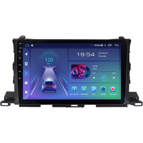 ASURE 10.1 inch Car Stereo Radio GPS Navigation Unit for Toyota Highlander 2014-2019 HD Touchscreen Multimedia Player,8Core 4G+64G Android with Wireless Carplay,Android Auto,SWC,DSP,Bluetooth