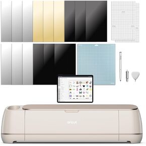 Cricut Maker 4 - Smart Cutting Machine (Seashell) | Digital Content Bundle - Includes Images in Design Space App
