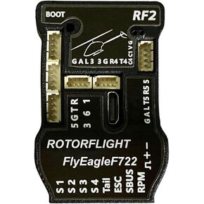 Flyeagle RF2 Flybarless ، Mini Gyro Stabilizer Flight Controller System نظام تحكم بدون طيار لمستوى طائرة التحكم عن بُعد